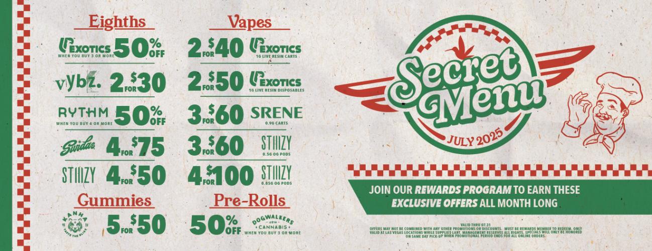 July Secret Menu Deals